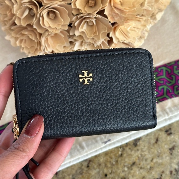 New Tory burch Blake double zip cardholders black - Picture 6 of 6